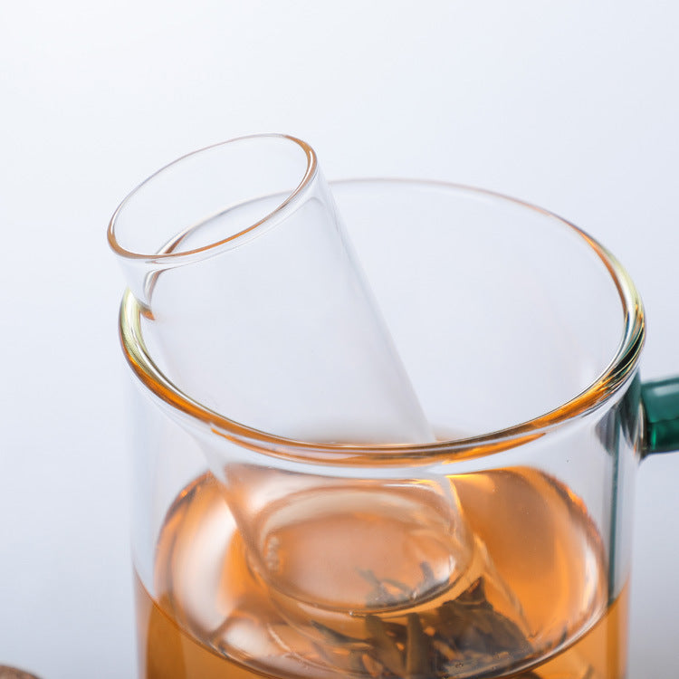 Creative Transparent Tea Drainer Heat-Resistant Glass Tea Set Tea Maker