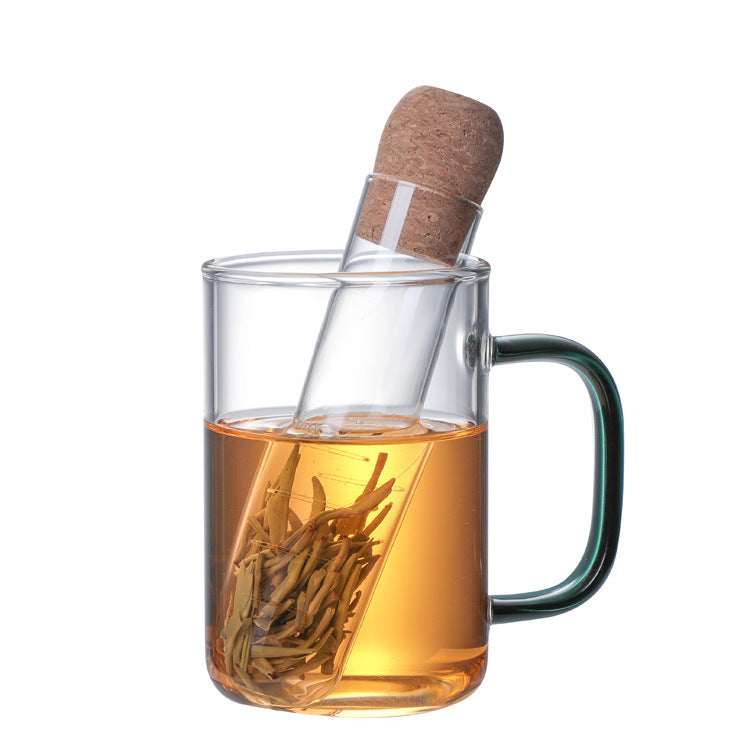 Creative Transparent Tea Drainer Heat-Resistant Glass Tea Set Tea Maker