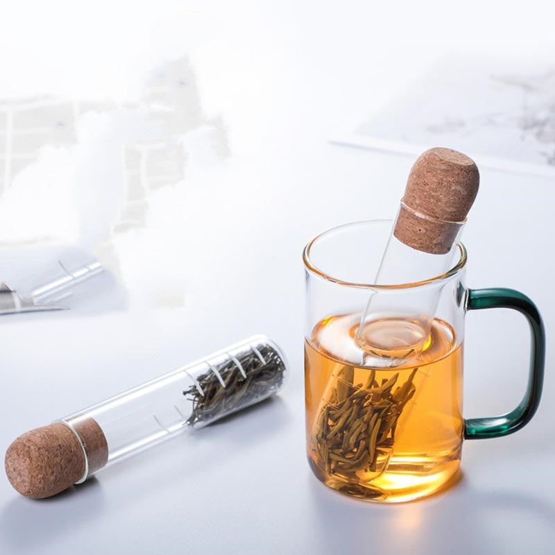 Creative Transparent Tea Drainer Heat-Resistant Glass Tea Set Tea Maker