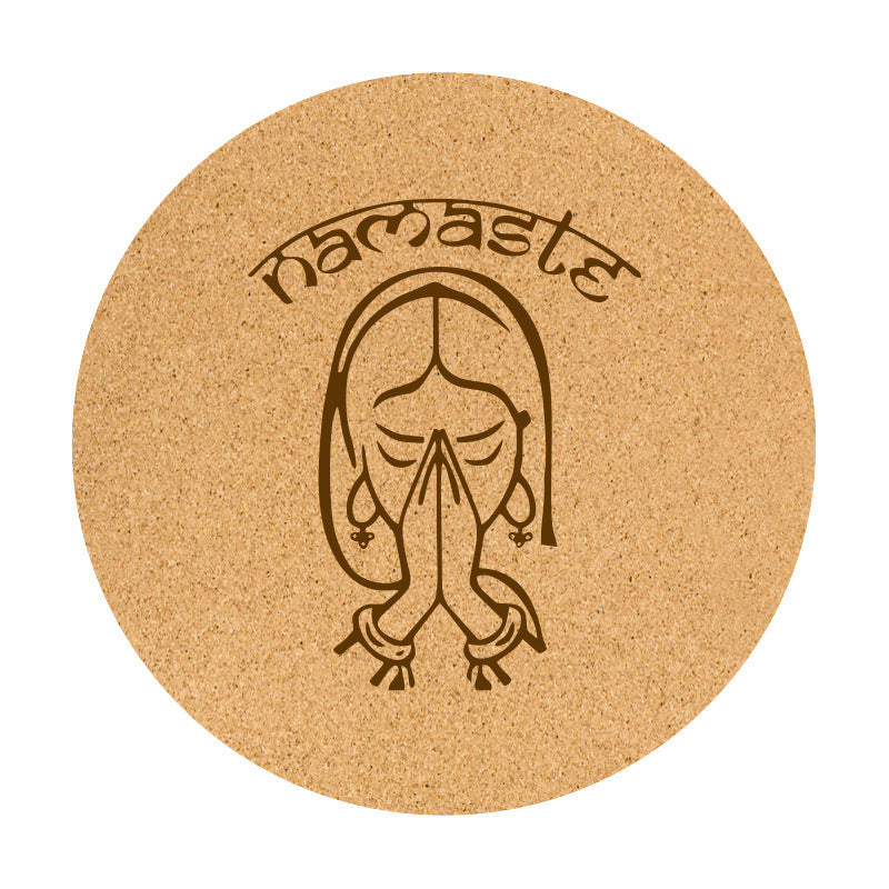Cork Natural Rubber Meditation Mat For Meditation Plank