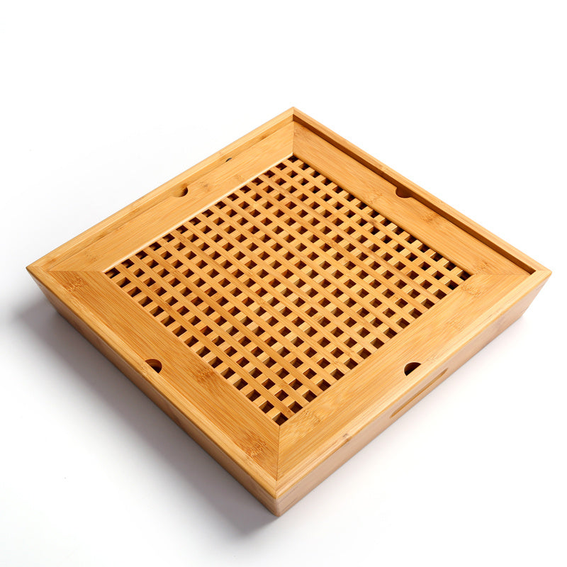 Ningya bamboo tea tray square size tea table
