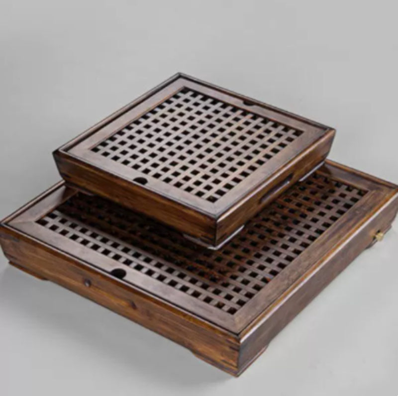 Ningya bamboo tea tray square size tea table